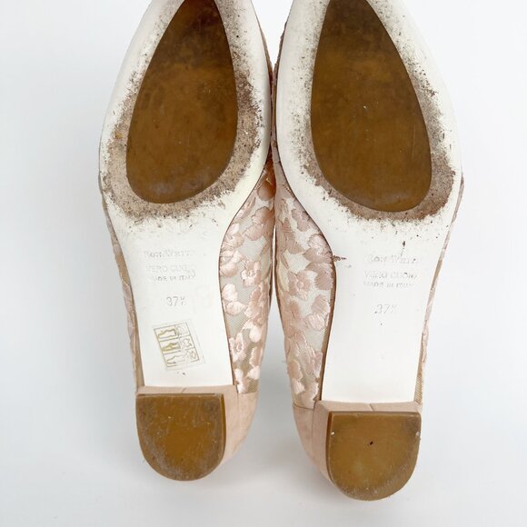 Ron White Helene Embroidered Lace Flats Vintage Inspired Retro Wedding Bridal - Picture 7 of 9